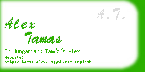 alex tamas business card